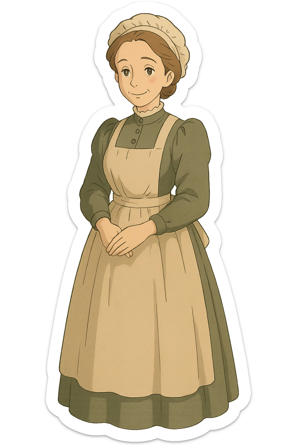 victorian midwife sticker