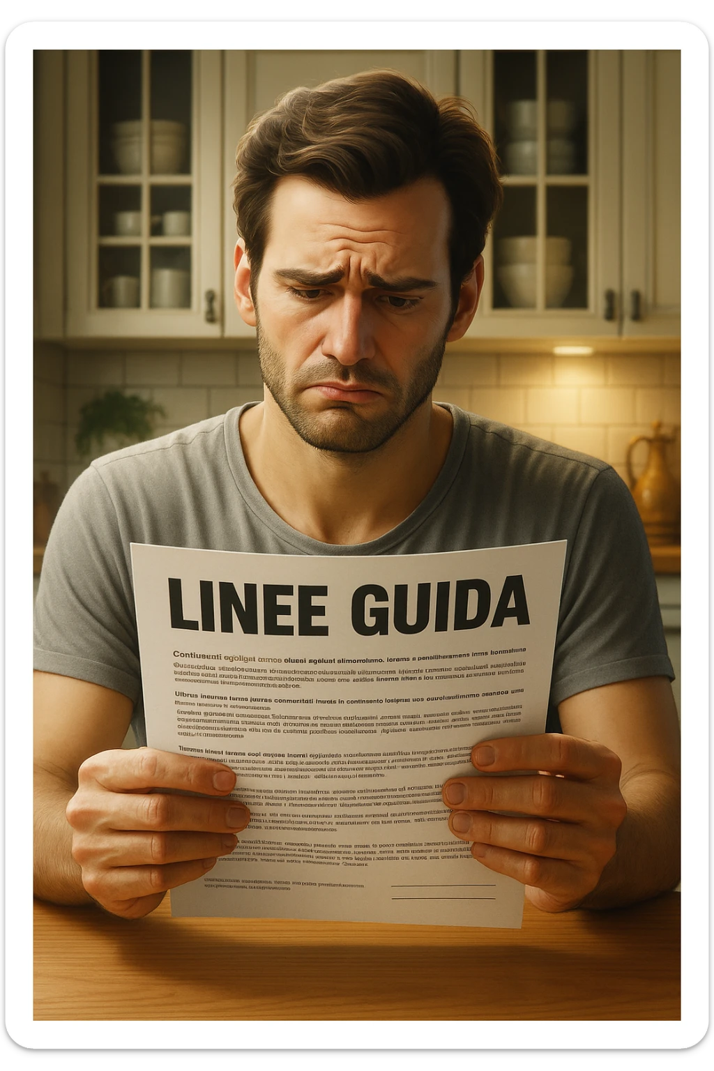 FALLA IDENTICA A QUESTA MA SUL FOGLIO SCRIVI "LINEE GUIDA" IN ITALIANO sticker