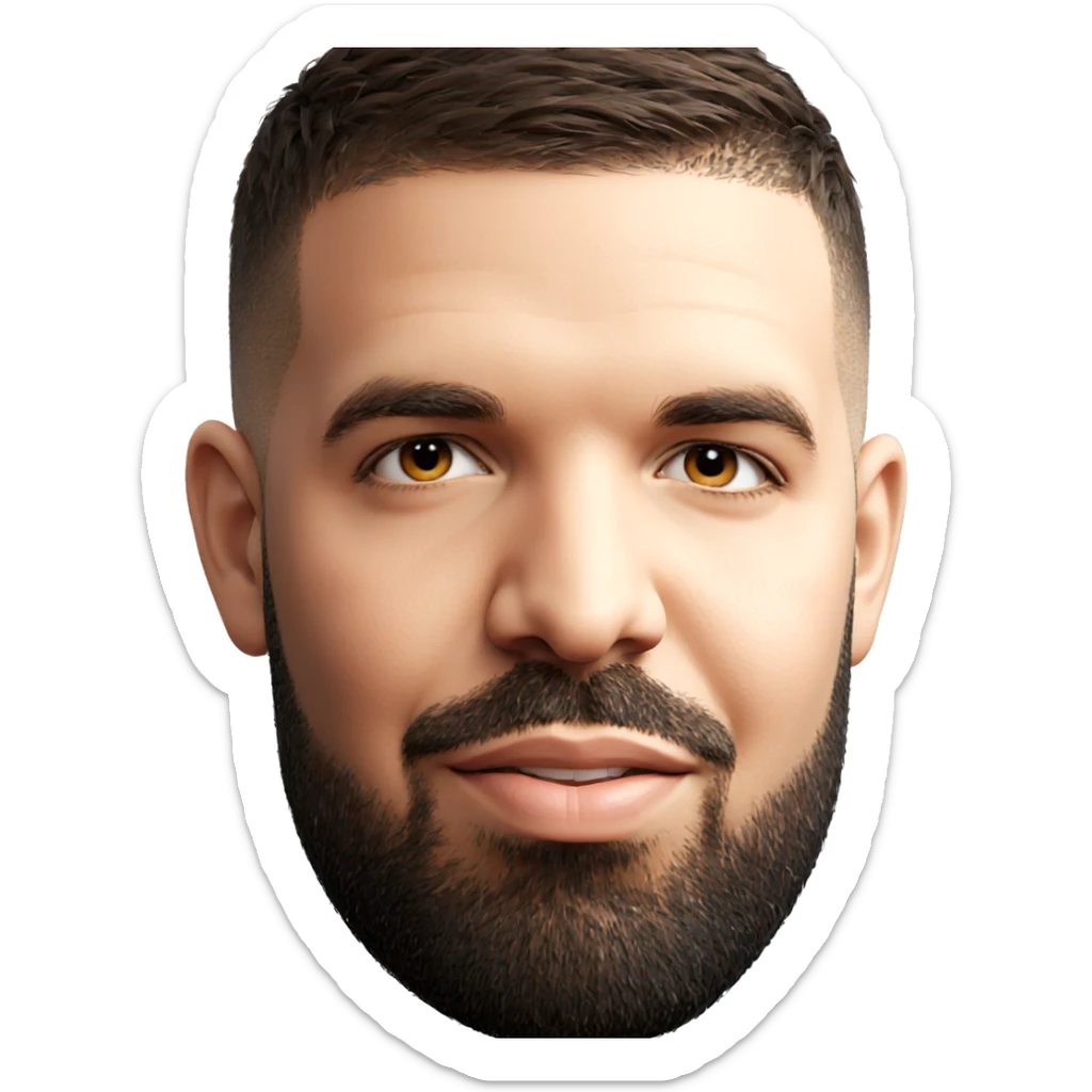 handsome male portrait closeup sticker