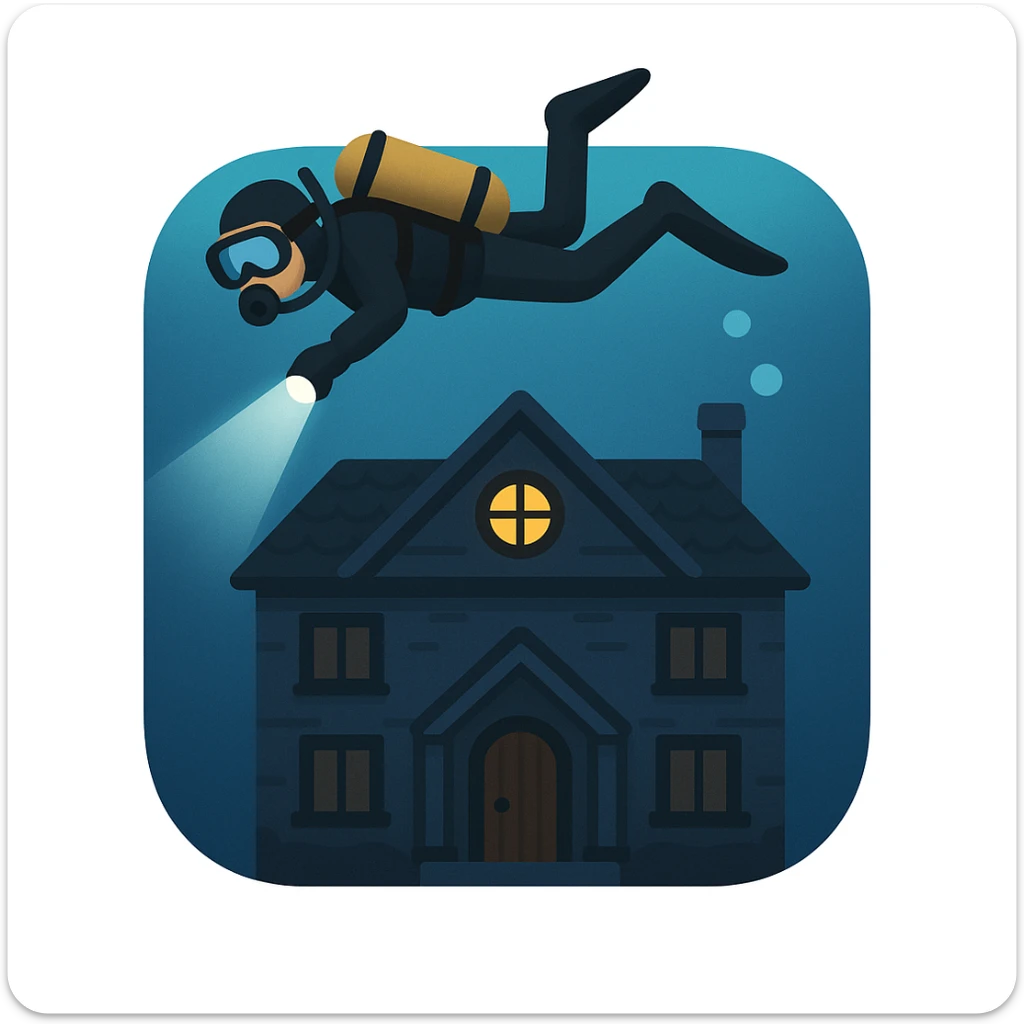an emoji that symbolizes this movie the deep house sticker