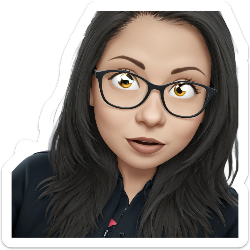 girl in car interior sticker