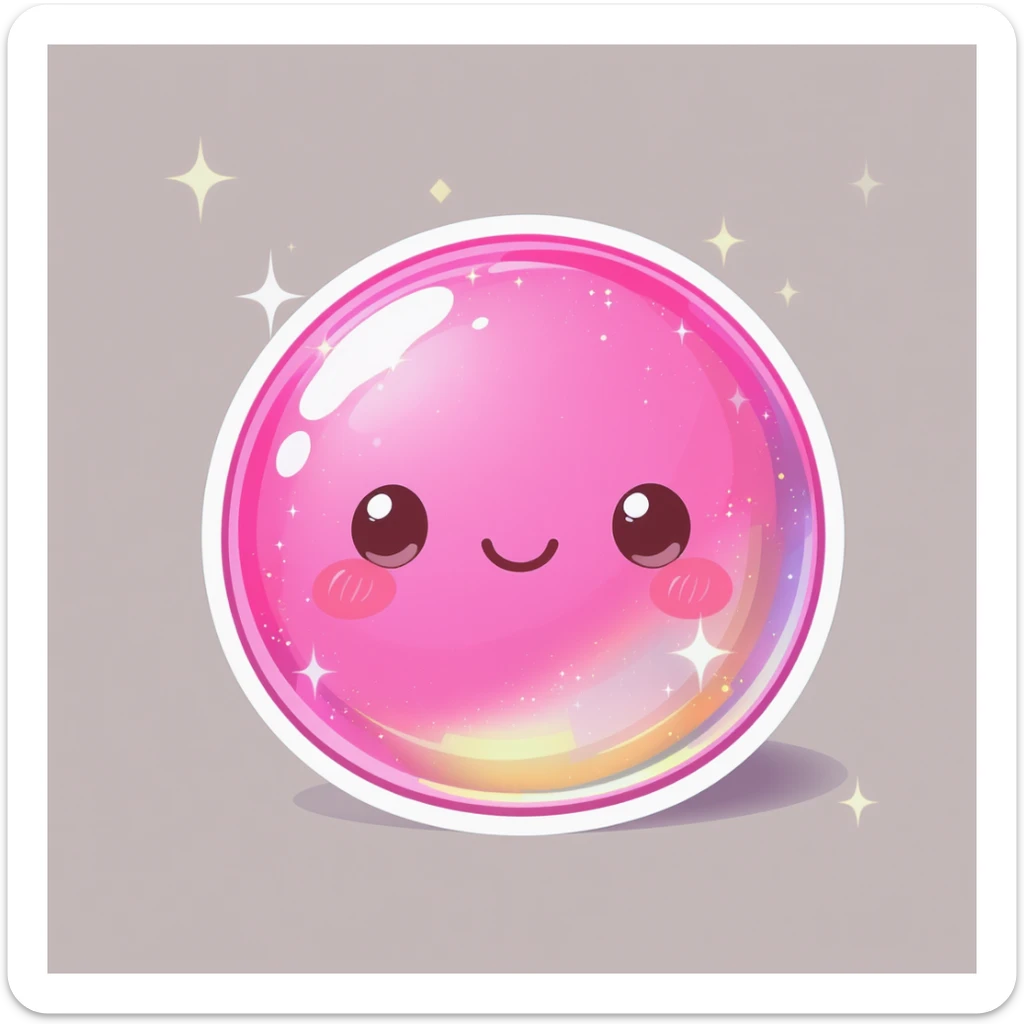 cute and shiny object with sparkles, no background sticker