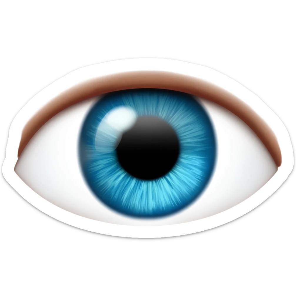 Ojo azul sticker