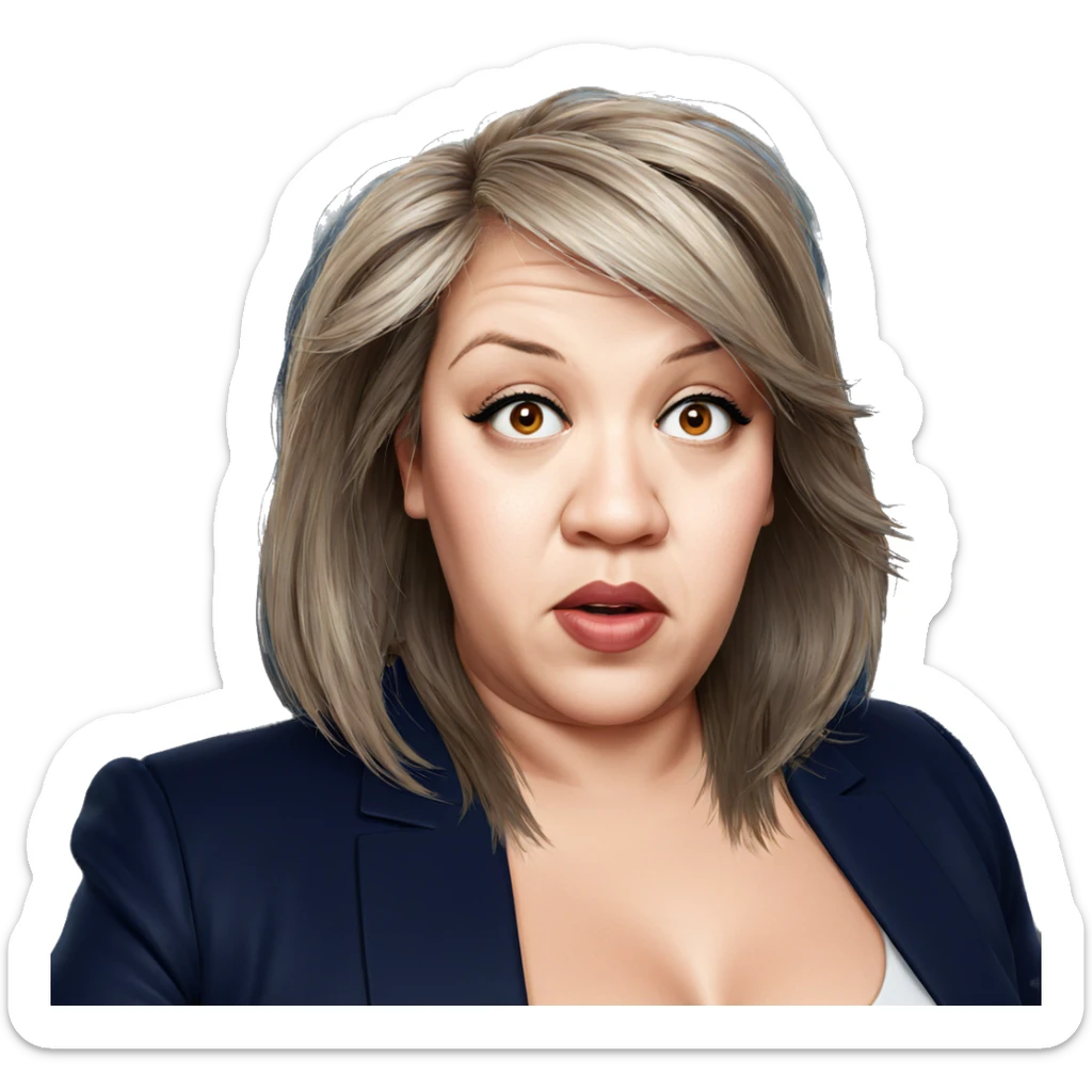 realistic portrait of girl sticker