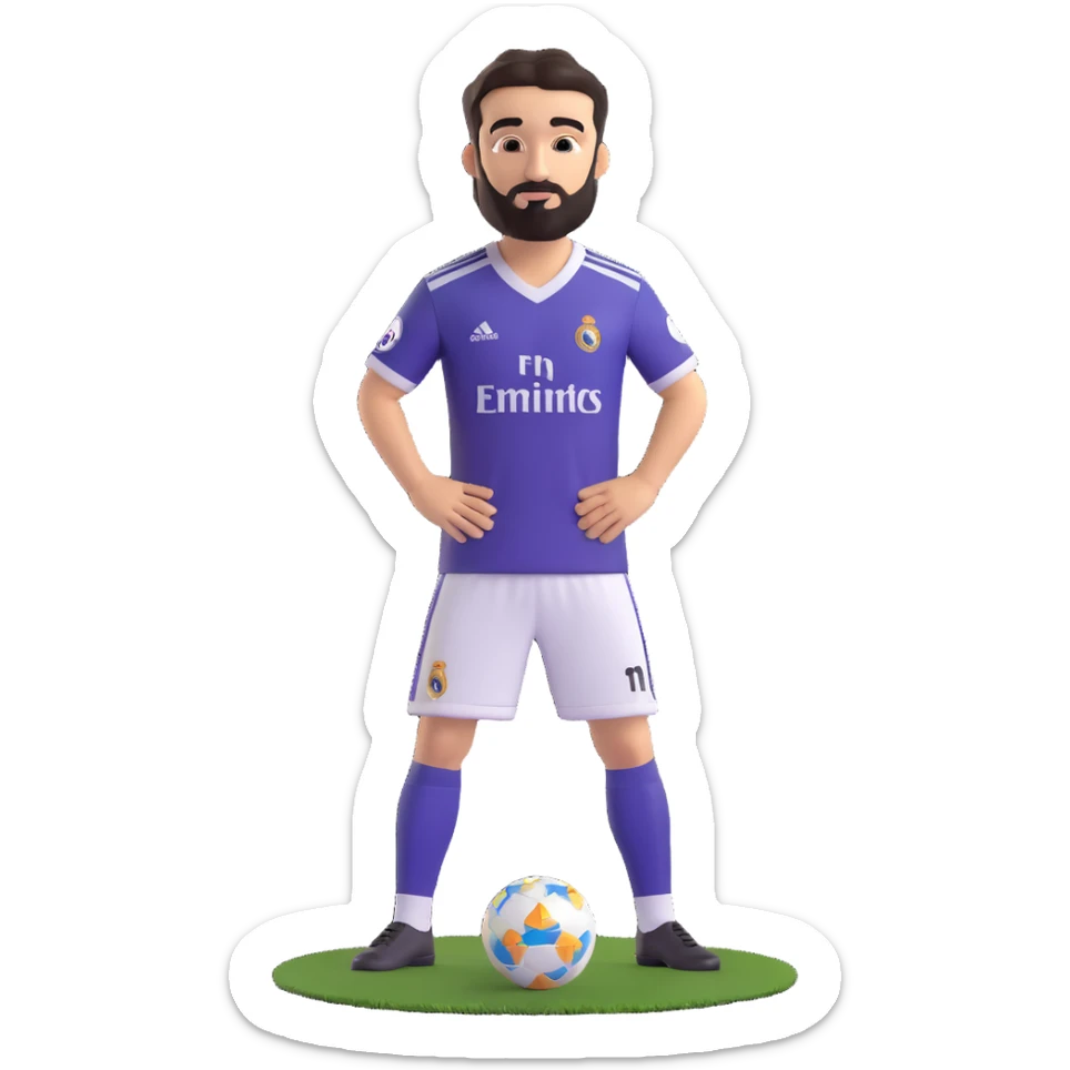 portrait of Arda Güler, young football player, natural pose, wearing Real Madrid jersey, no background sticker