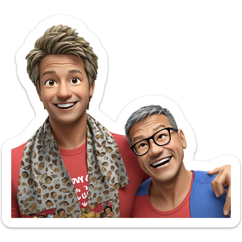 joyful moments with friends sticker