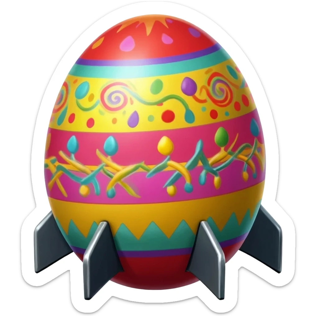 rpg-7 launcher but the rocket is a easter egg sticker