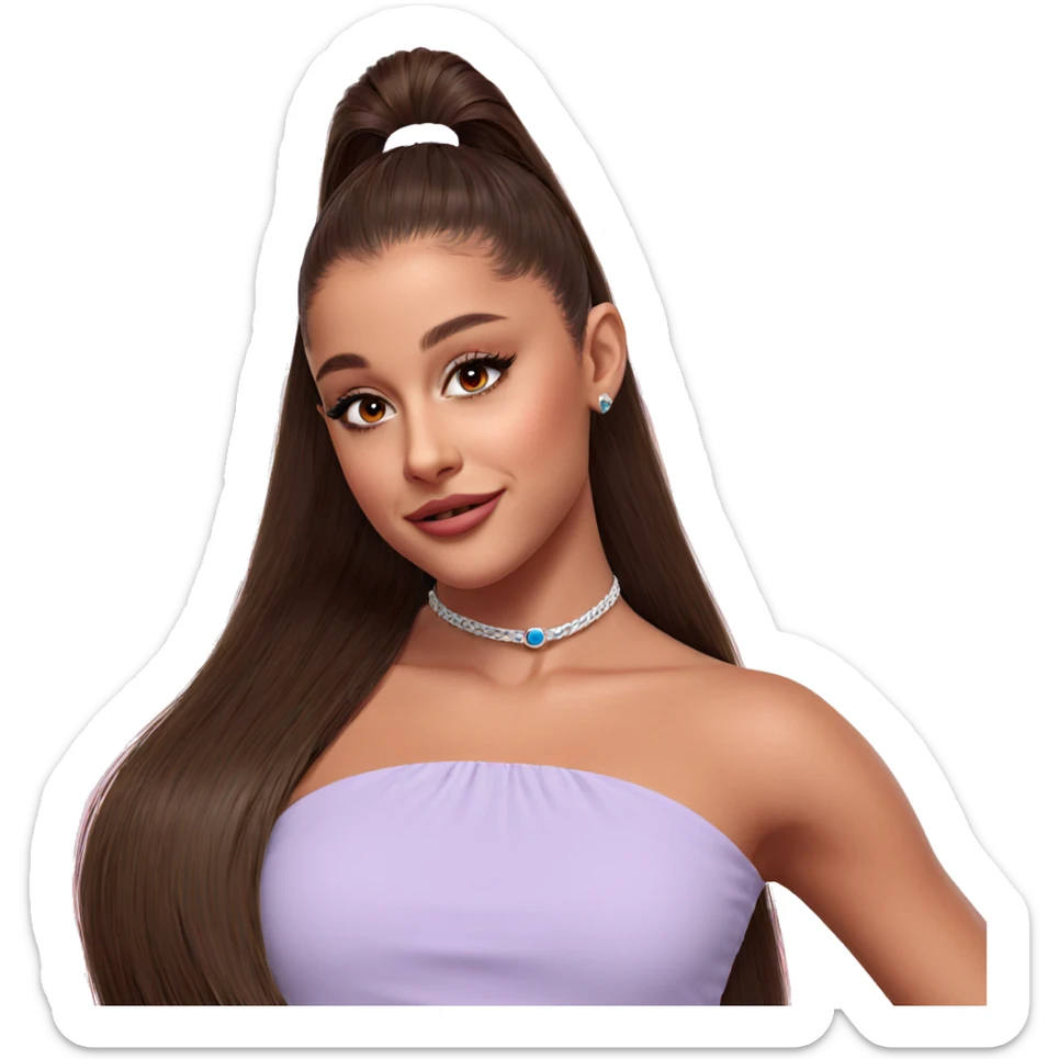 realistic portrait of a girl sticker