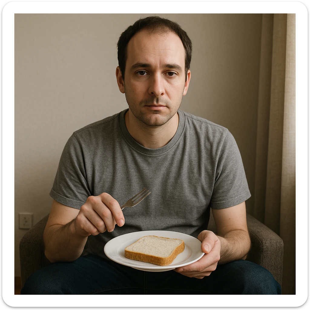 sartarosh xonada shunchaki tarelka v vilka ushlab utirsin tarelkada esa faqat non bulsin kayfiyati xam urtacha bulsin xursan bob ketmasin sticker