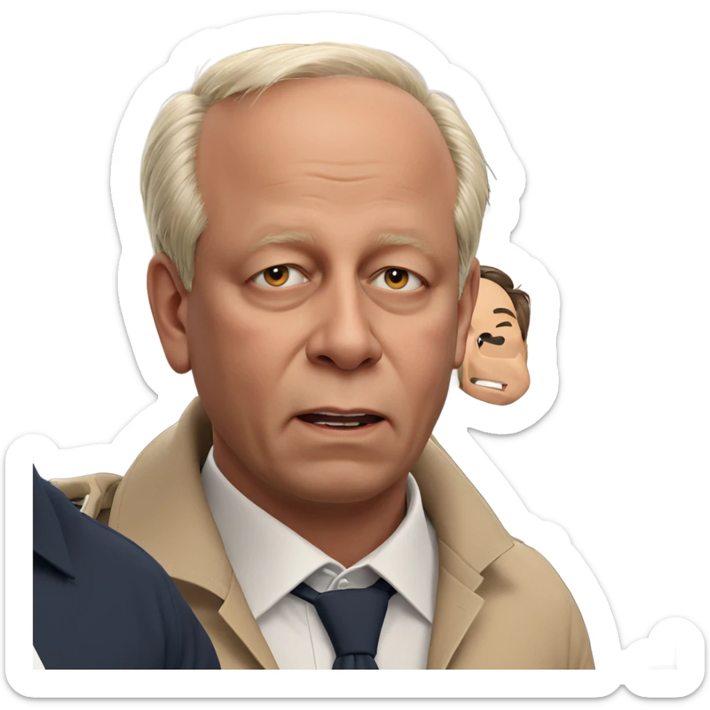 boys in white collared shirts sticker