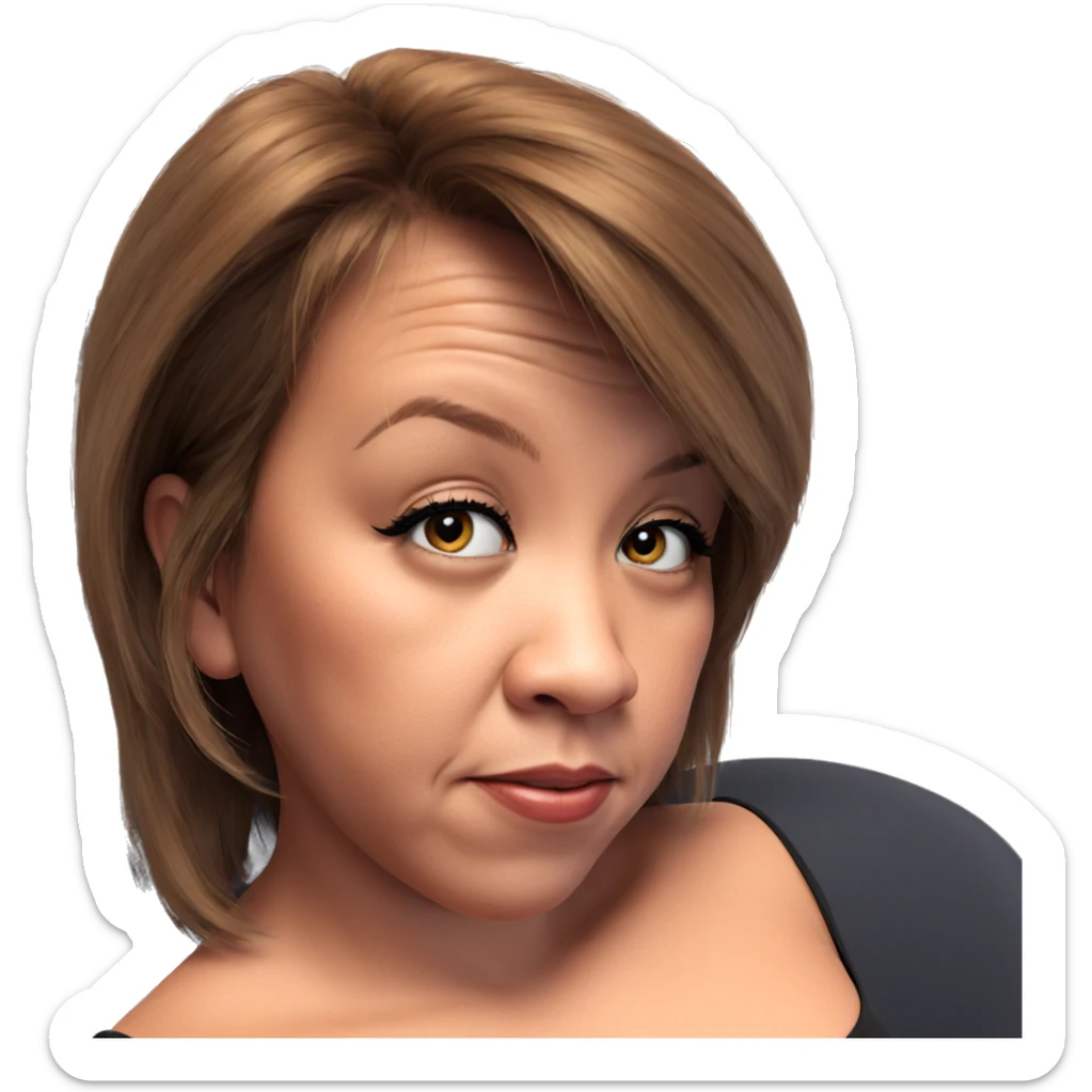 realistic portrait of a girl sticker