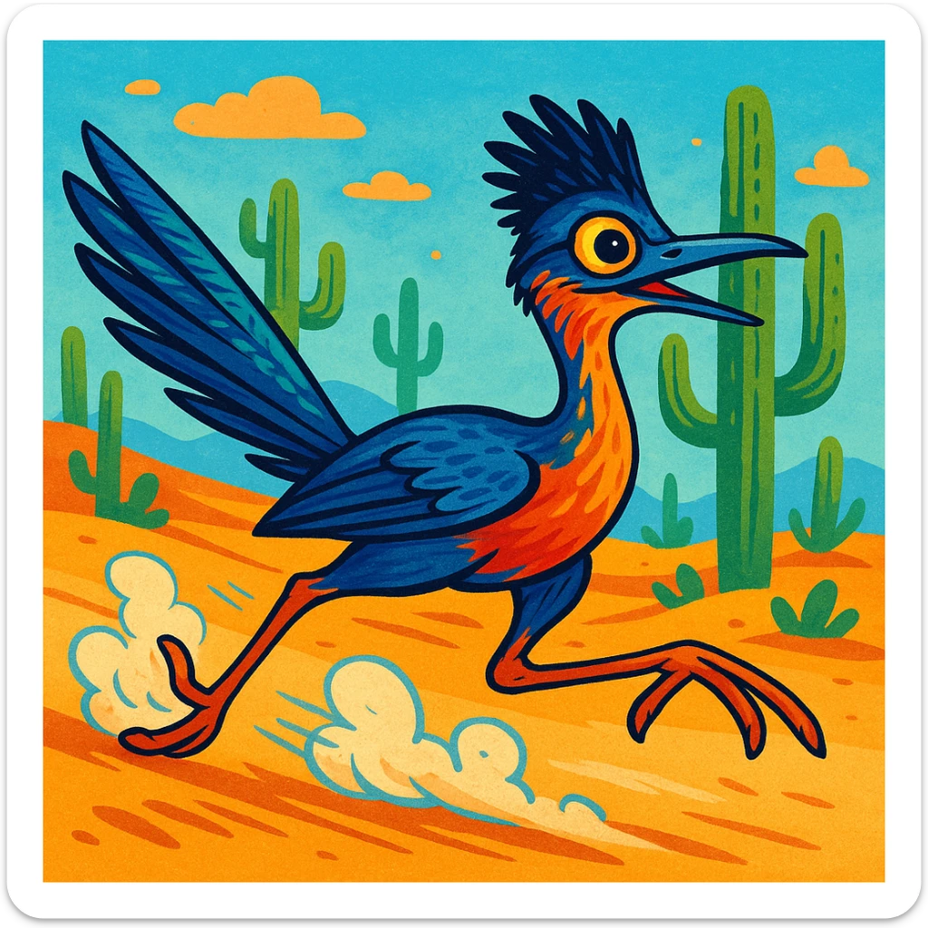 Roadrunner sticker