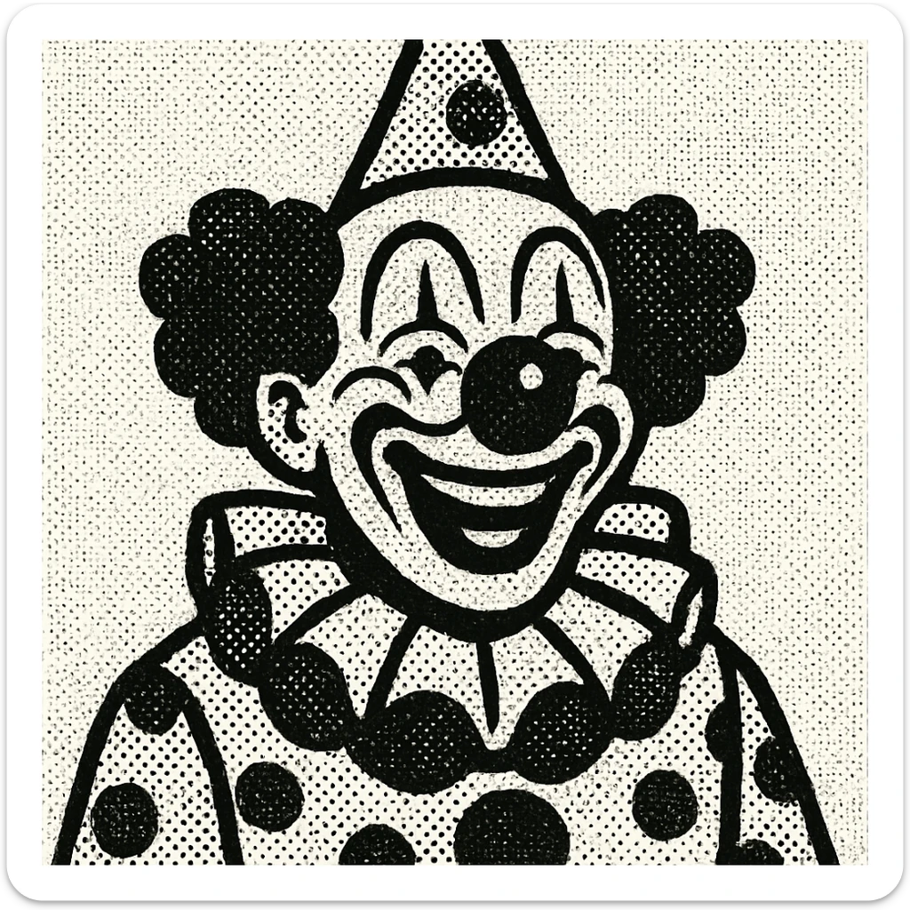 clown sticker