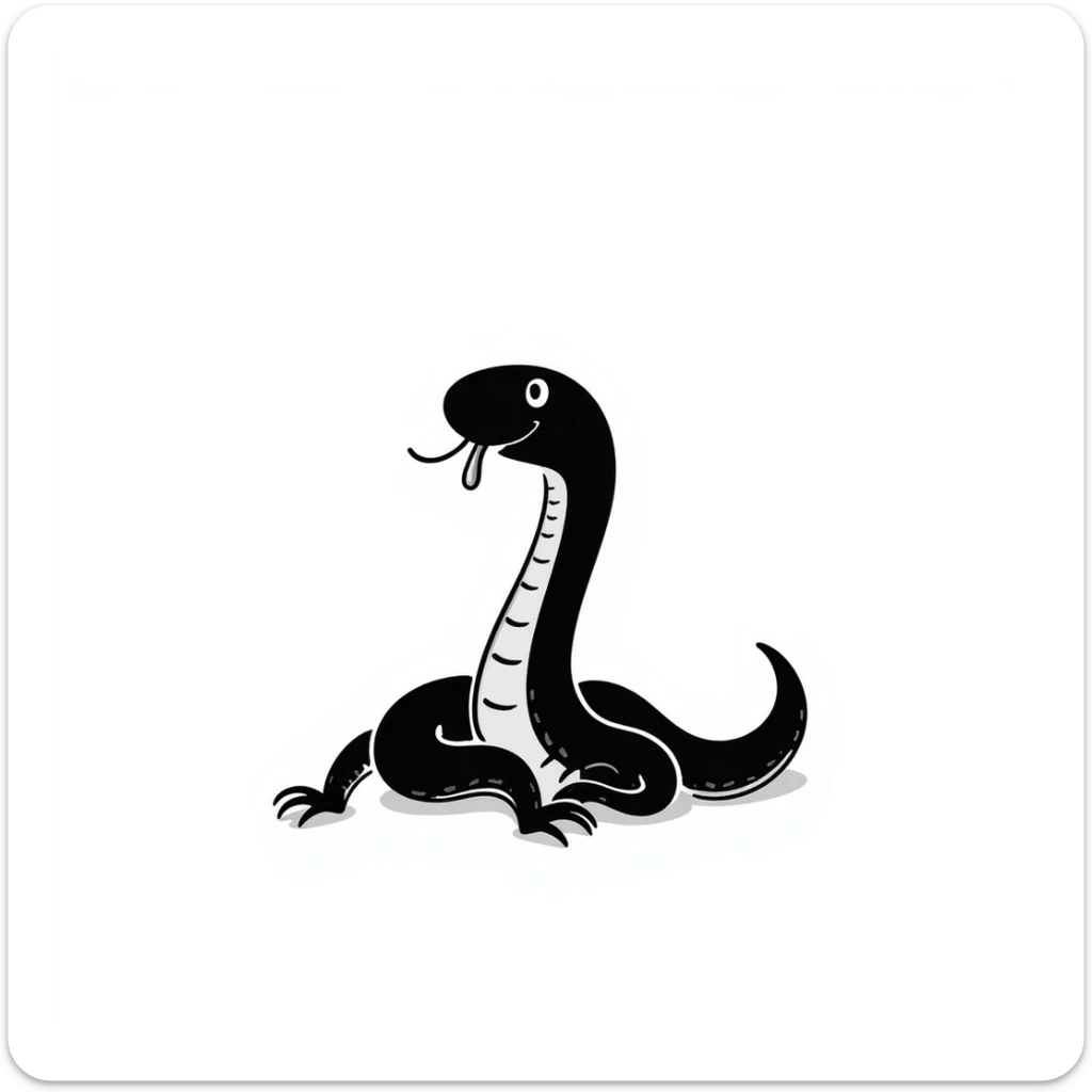 Snake sticker