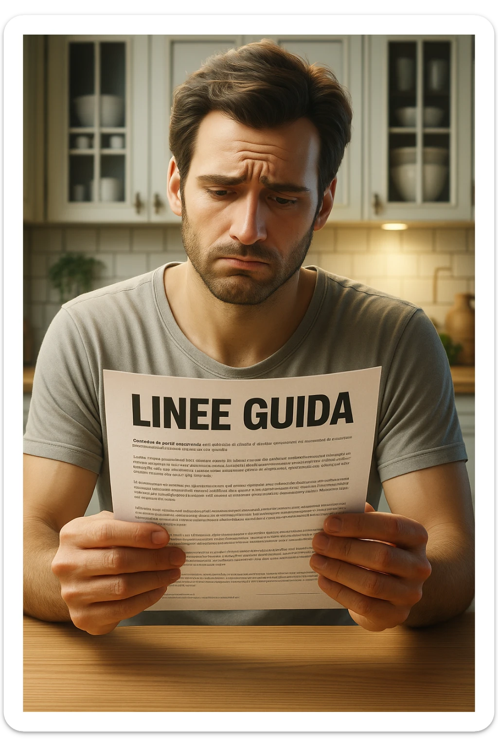 FALLA IDENTICA A QUESTA MA SUL FOGLIO SCRIVI "LINEE GUIDA" IN ITALIANO sticker