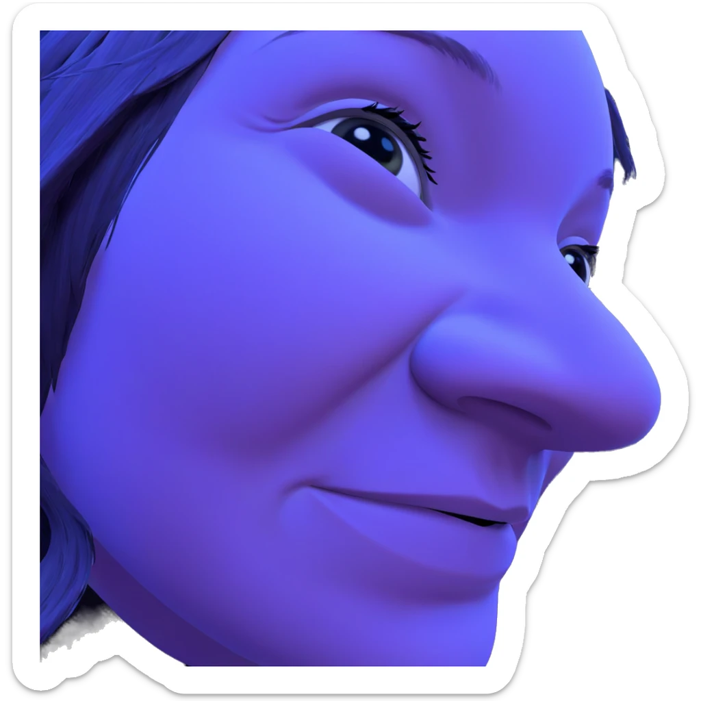 lonely journey through nature sticker