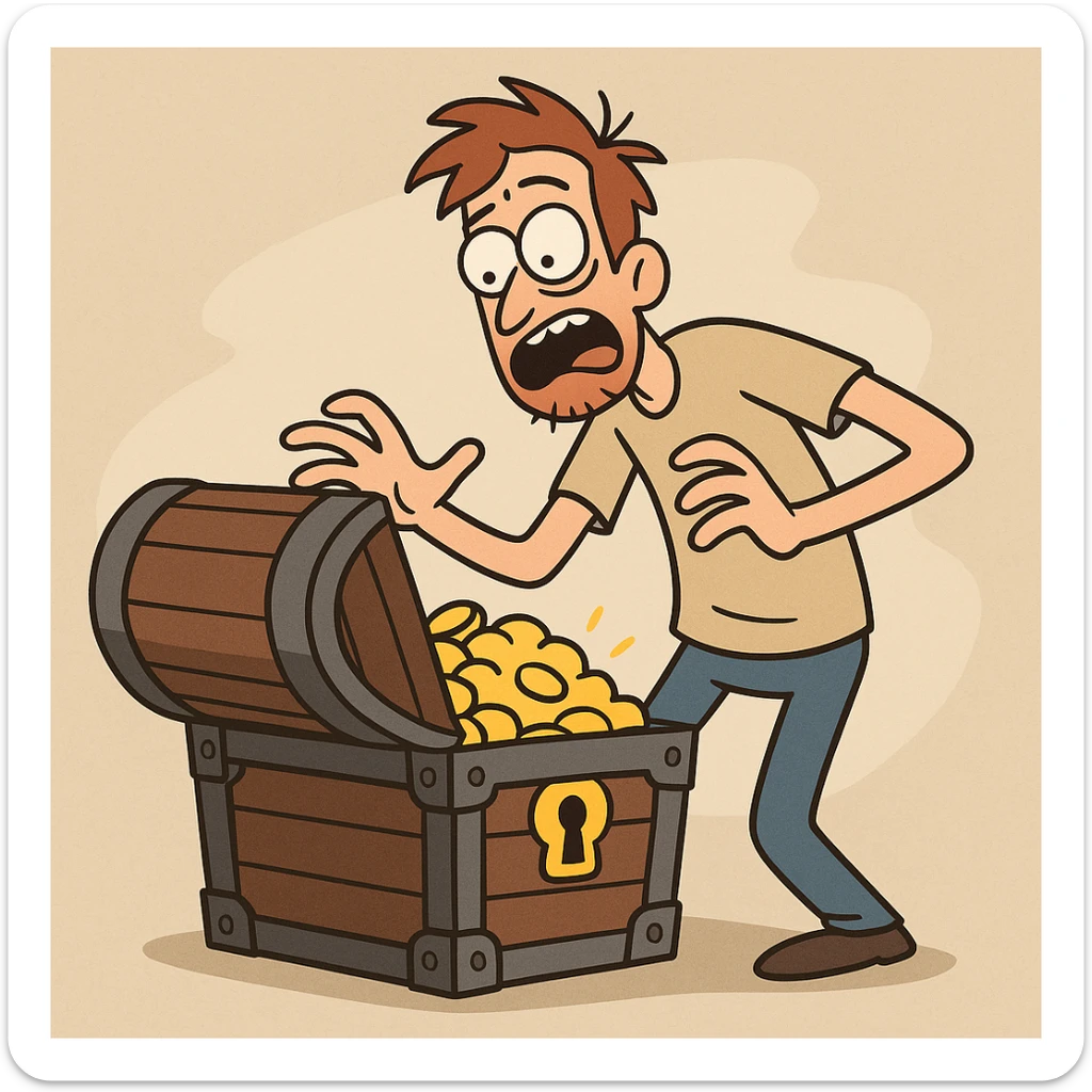 treasure chest sticker