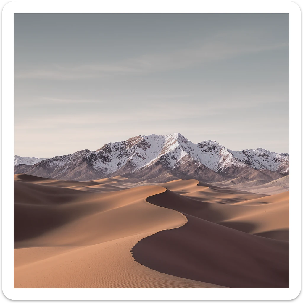 A modern desert mountain, wallpaper, modern sticker