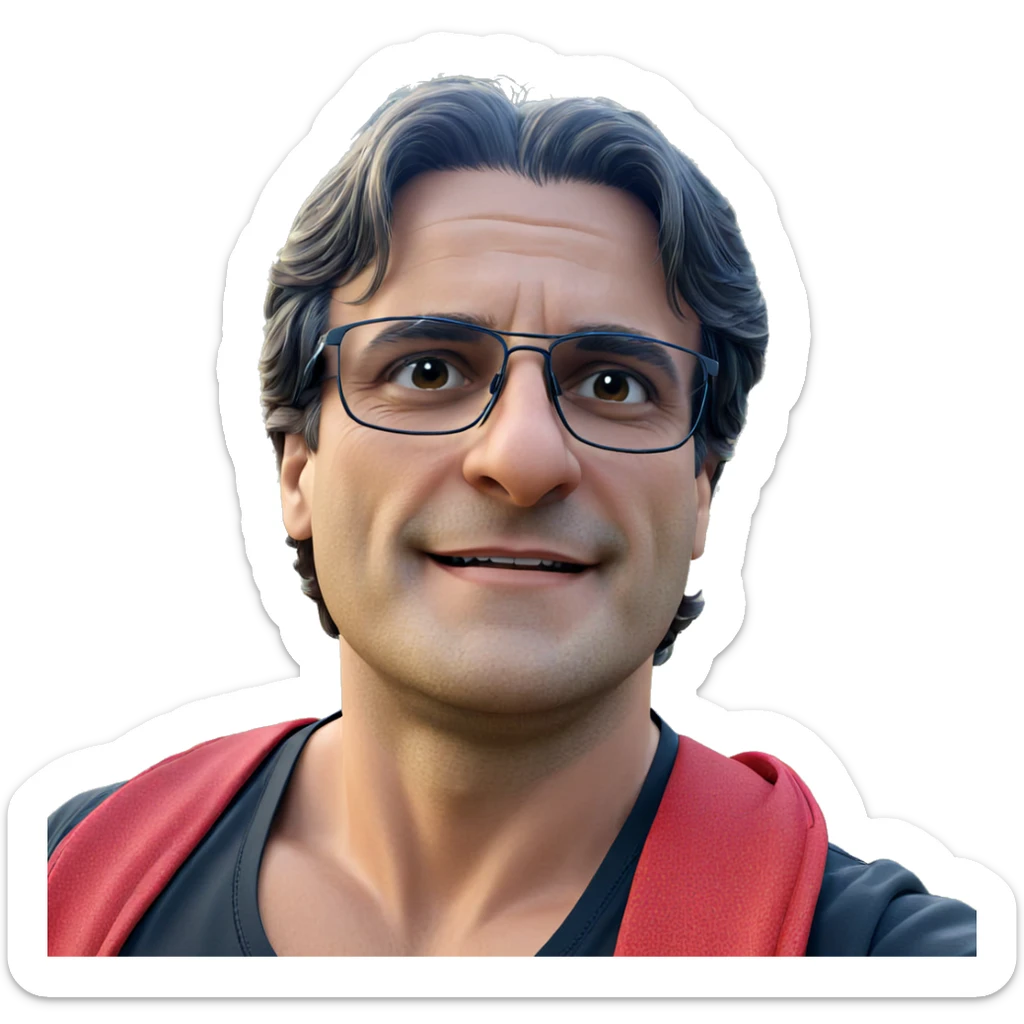 smiling solo portrait outdoors sticker