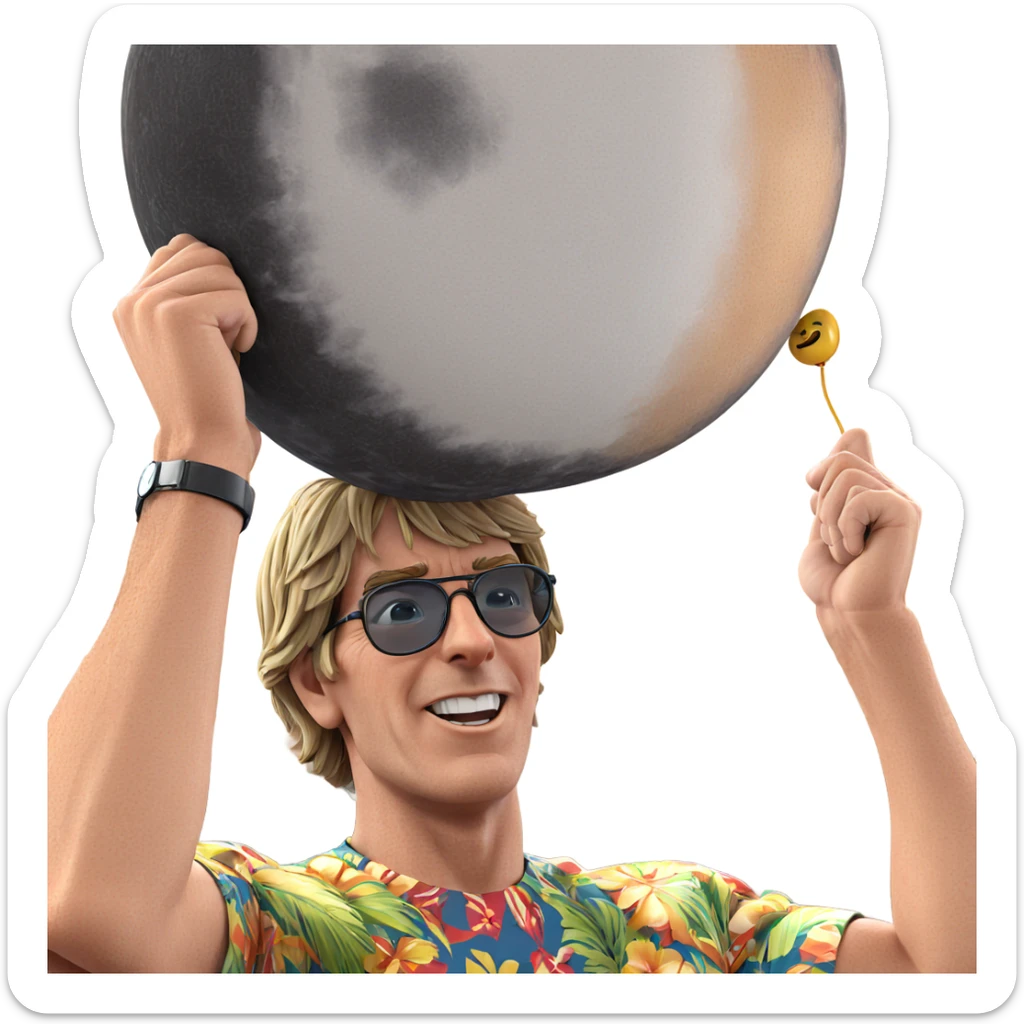 cool vibe with hawaiian shirt sticker