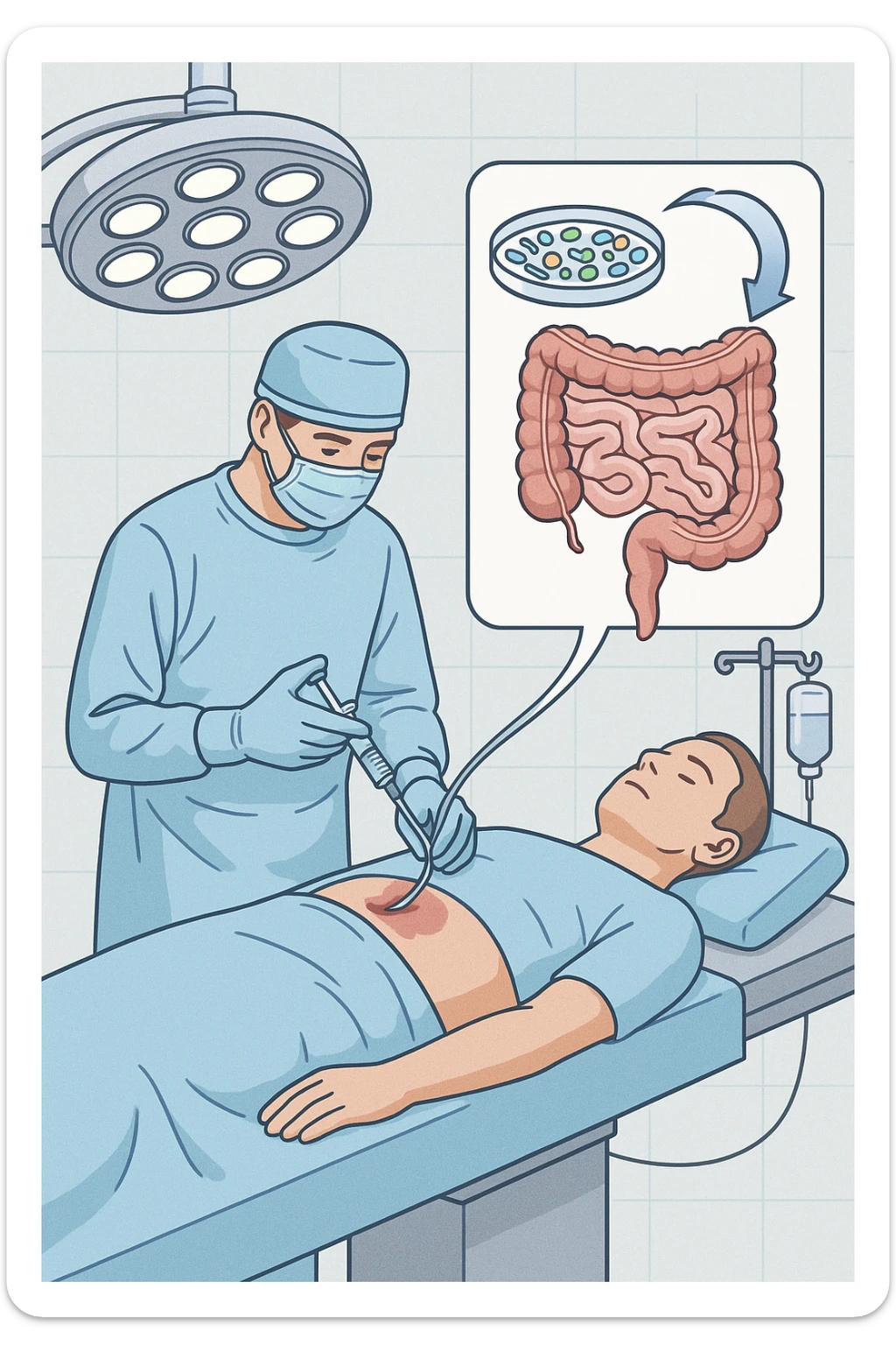 trapianto della flora microbica intestinale, operazione sticker