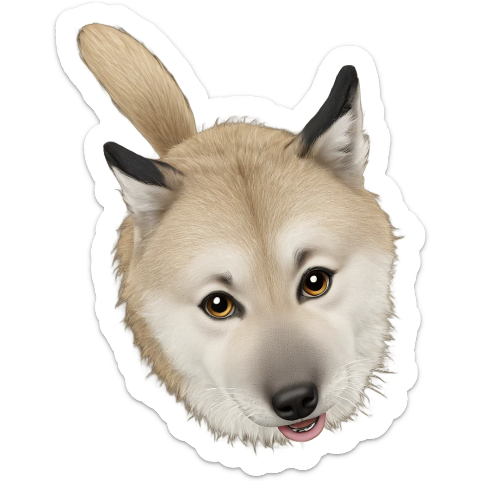 realistic animal gaze focus sticker