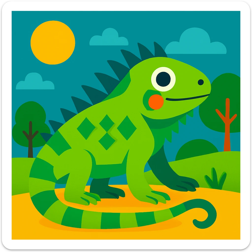Iguana sticker