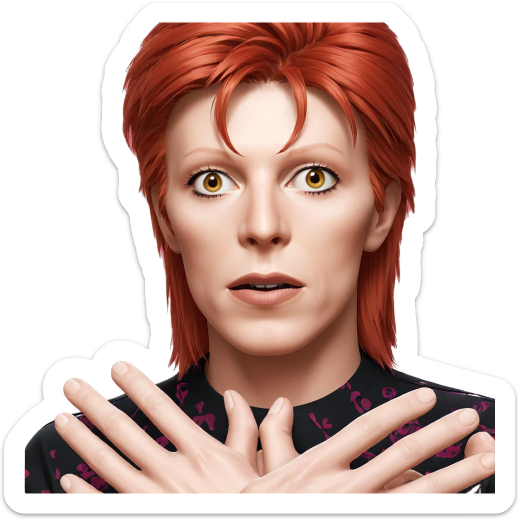 realistic portrait of girl sticker