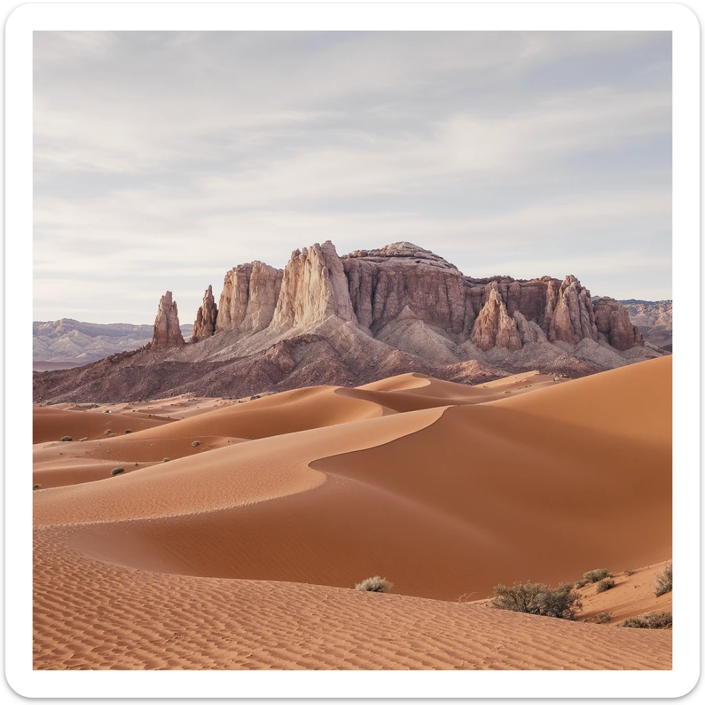 A modern desert mountain, wallpaper, modern sticker