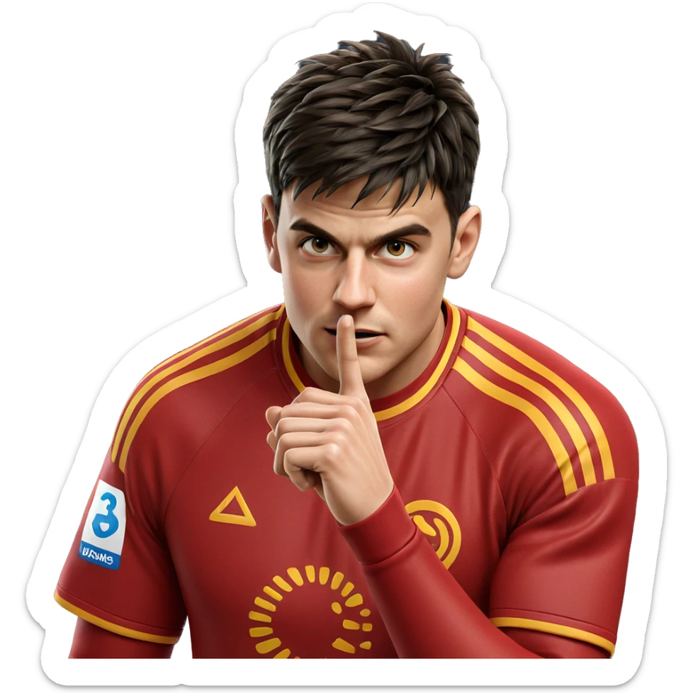 realistic male in sportswear sticker