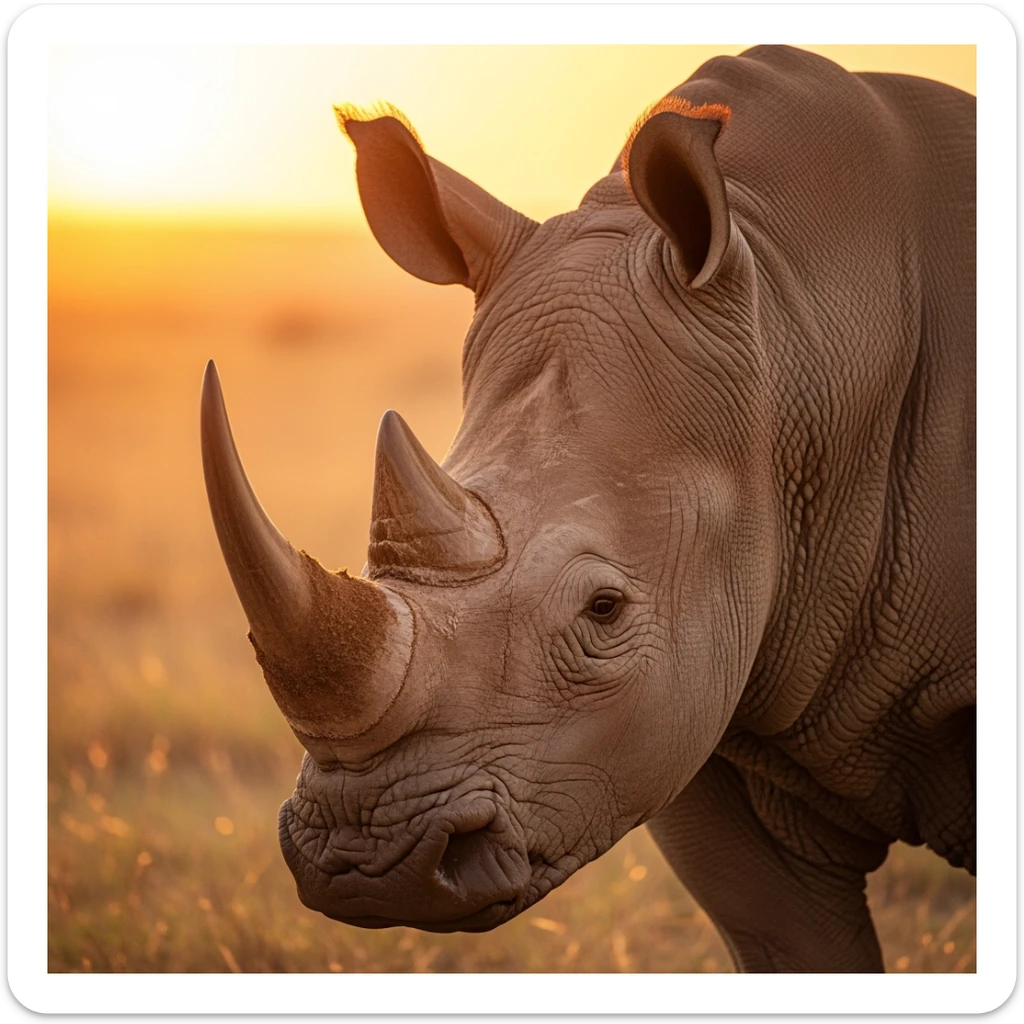 Rhino sticker