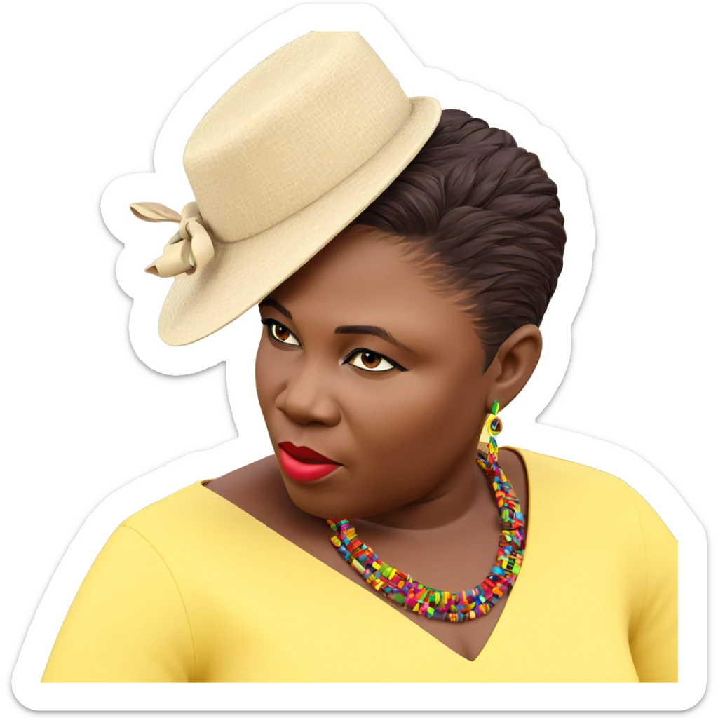 dark beauty in vibrant colors sticker