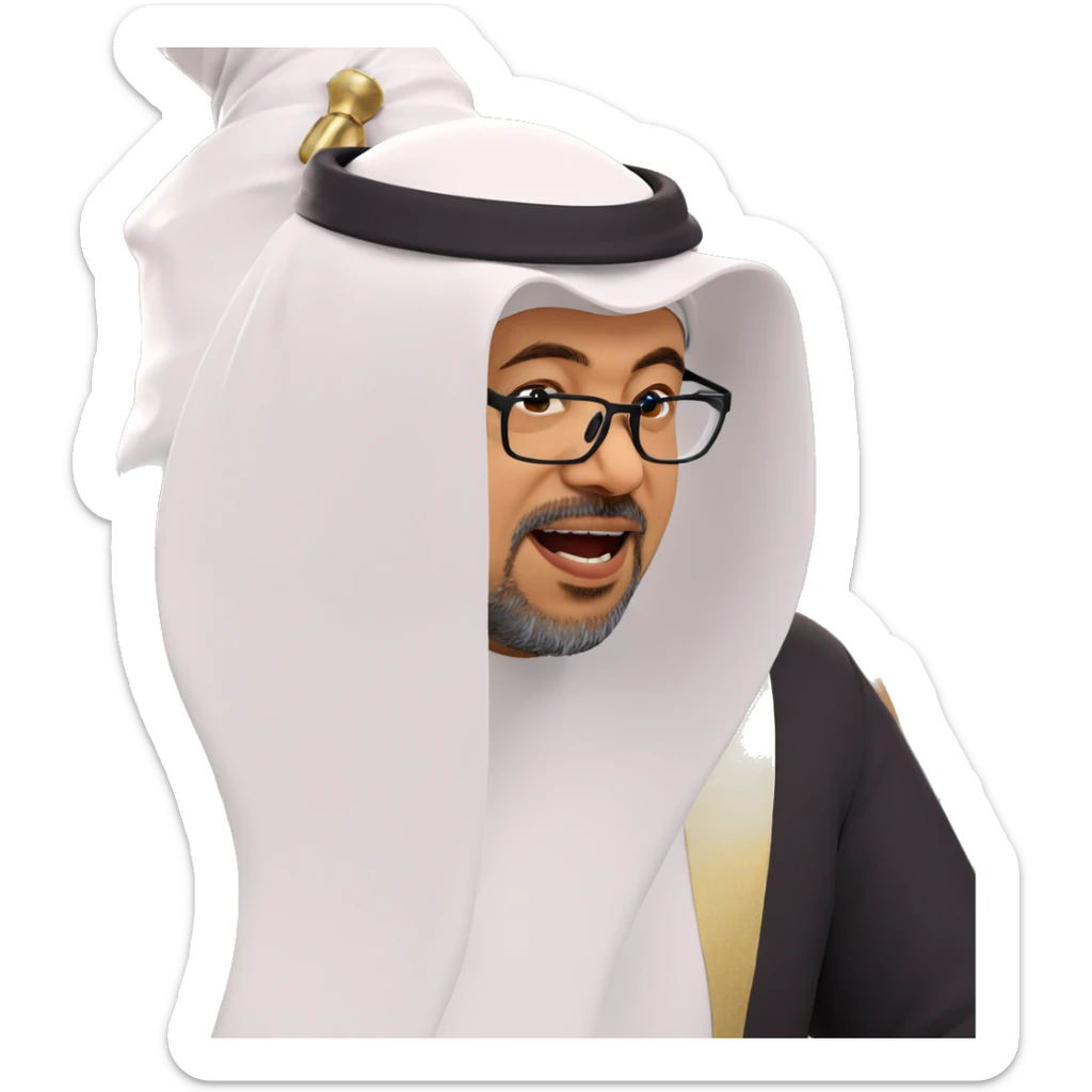 bearded boy in cosplay sticker