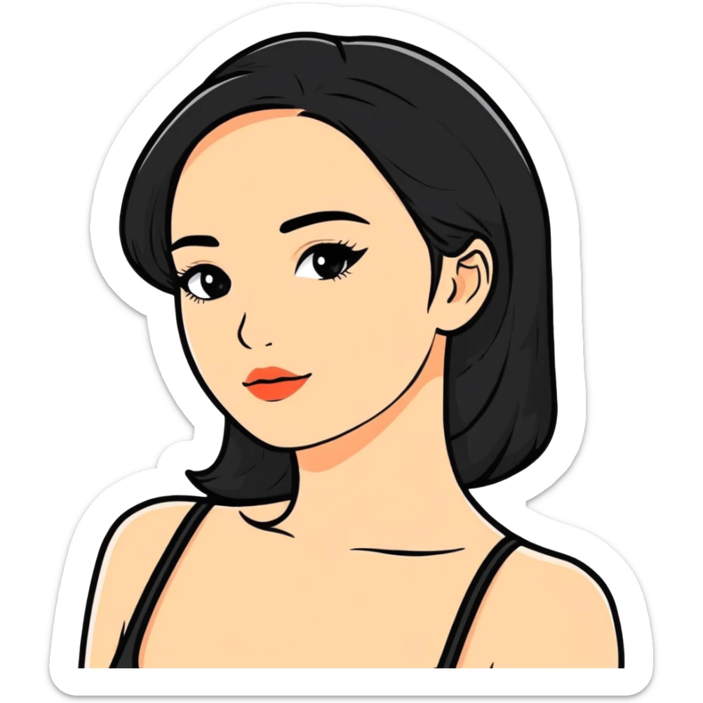 beautiful woman sticker
