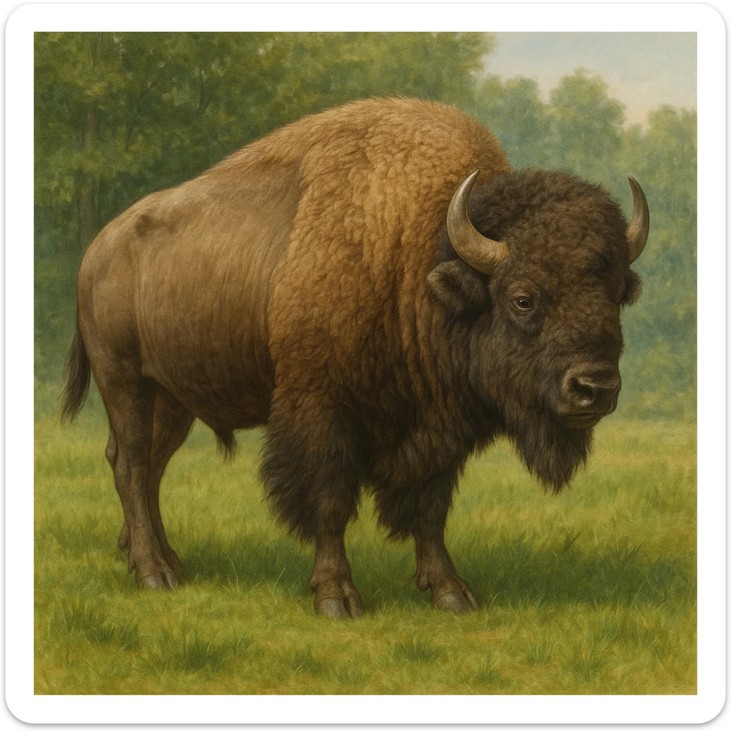 Bison sticker