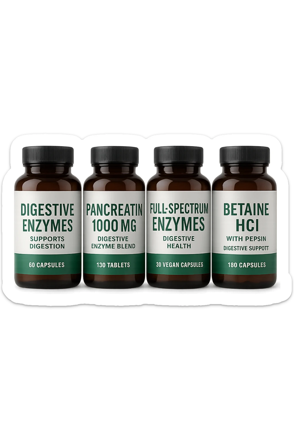 enzimi digestivi integratori sticker