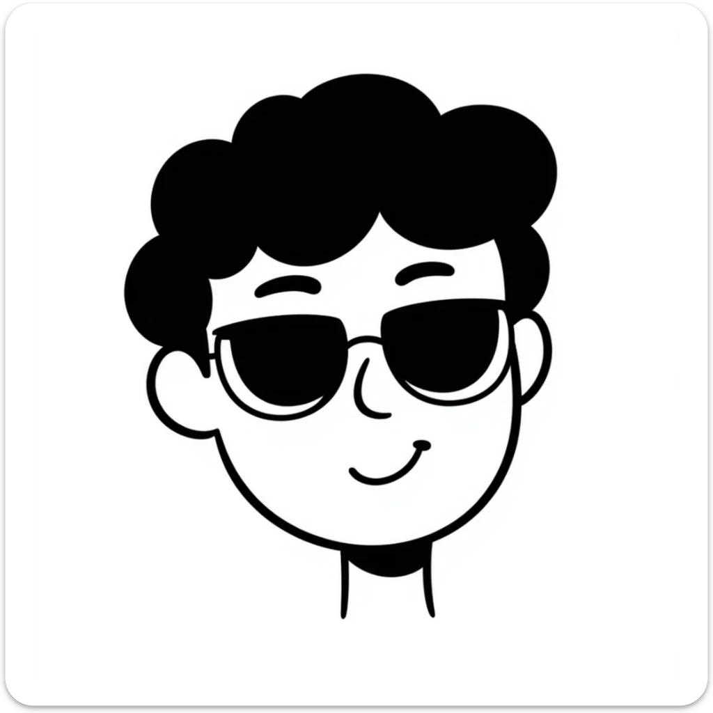 Fashionable sunglasses in pastel colors (dd9fb0, ffc6d3, a3bfc9, c4bee2, f1b091), hand-drawn doodle style sticker