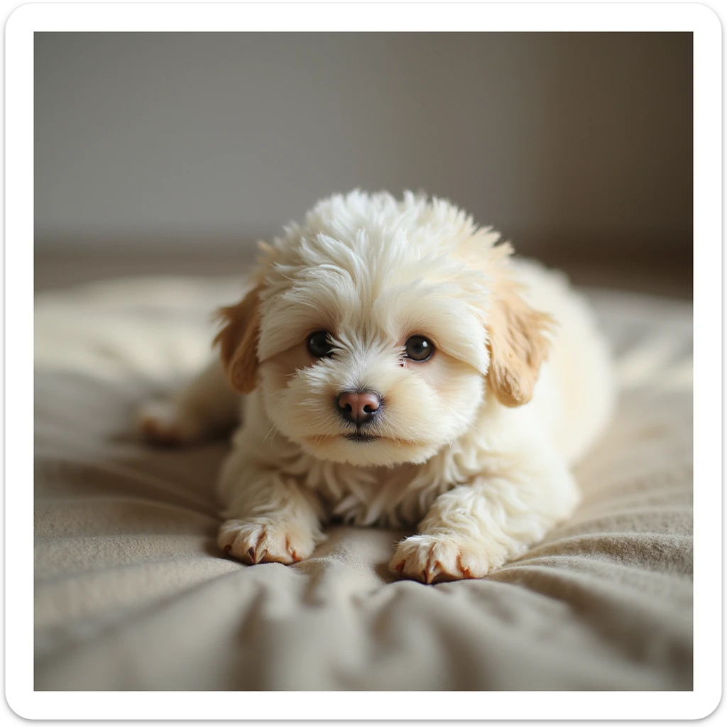 fluffy, realistic texture, gentle lighting sticker