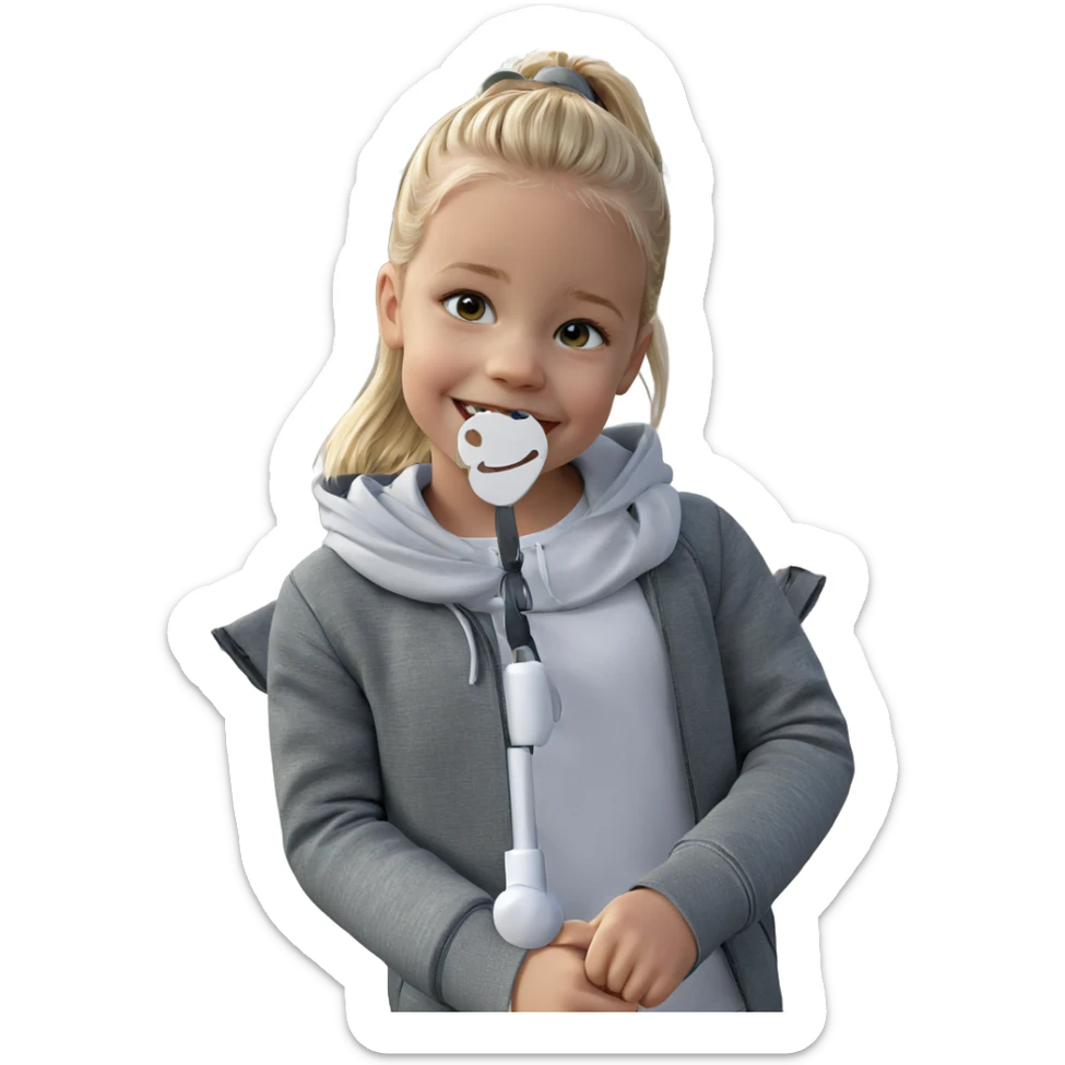 blonde girl outdoors smiling sticker