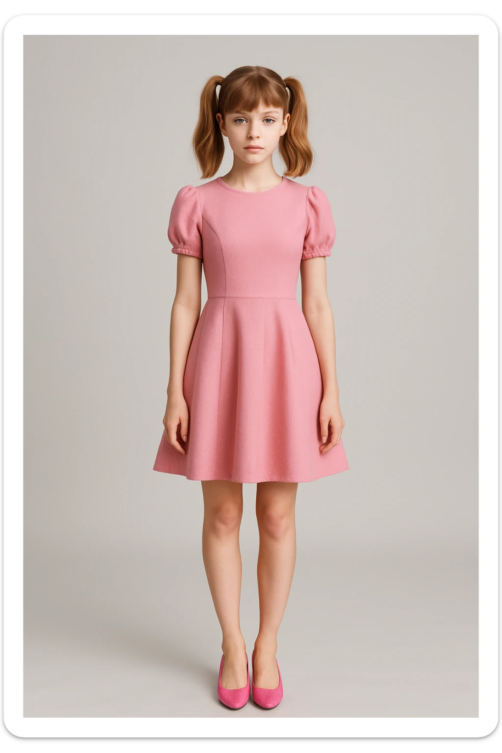 toki uzdek tik mergaitiskus plaukus ir suknele rozine ir batukus grazius bet modelis turi likt toks pat proporcijos ir poza sticker