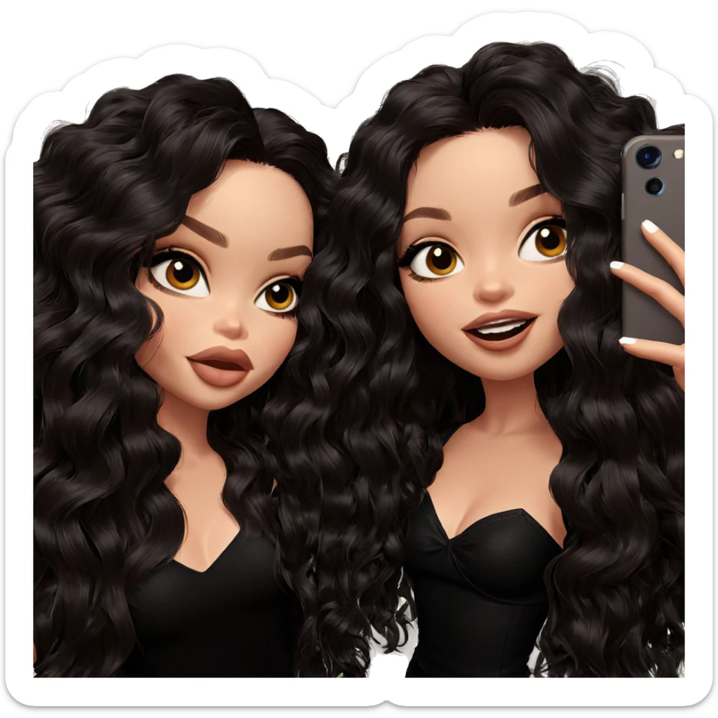 selfie fun with friends sticker