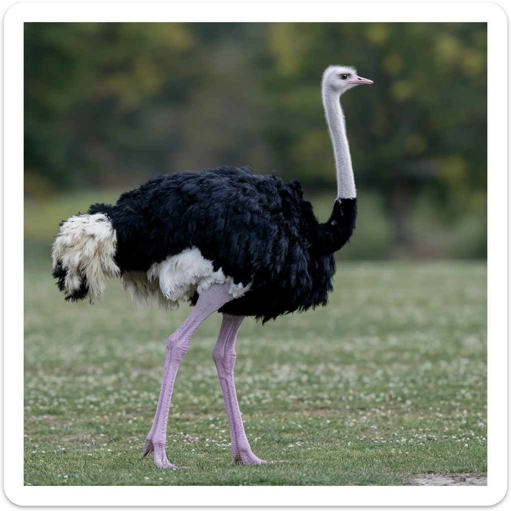Ostrich sticker
