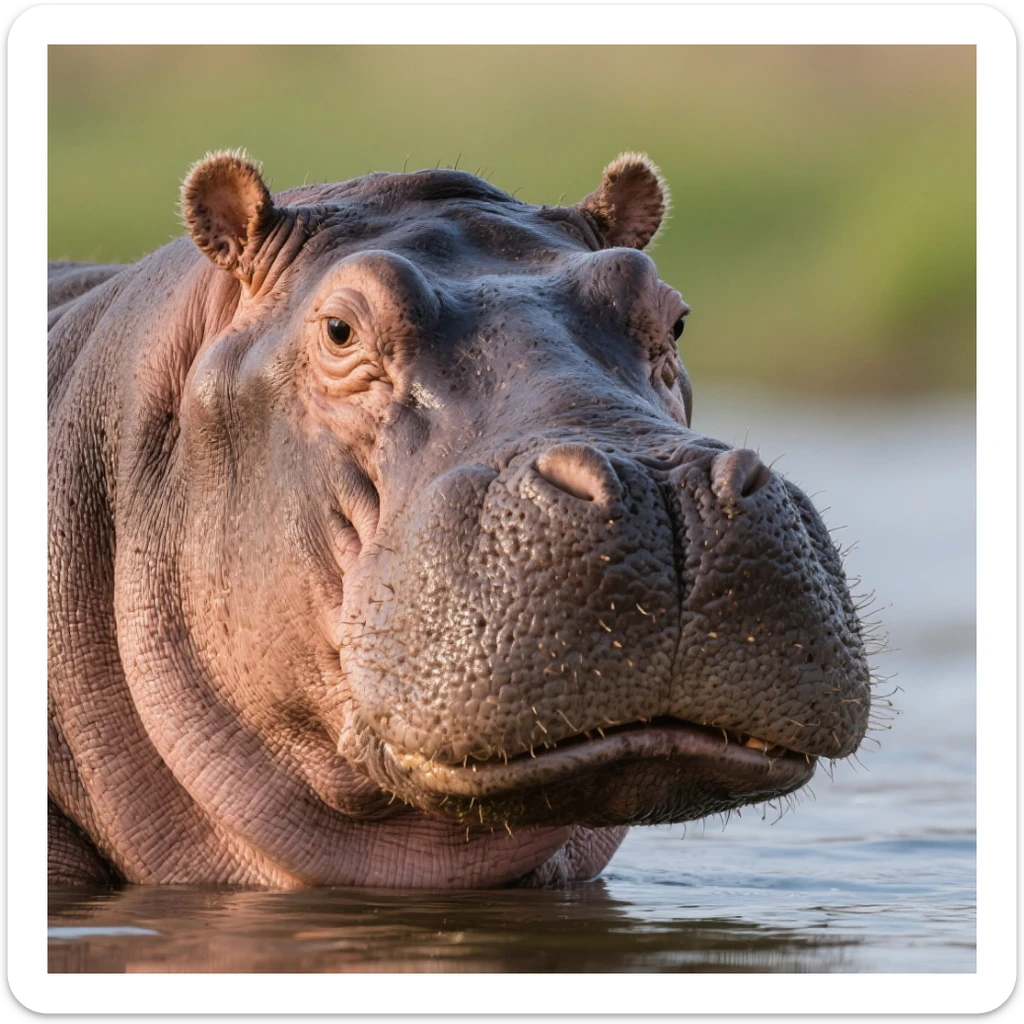 Hippopotamus sticker