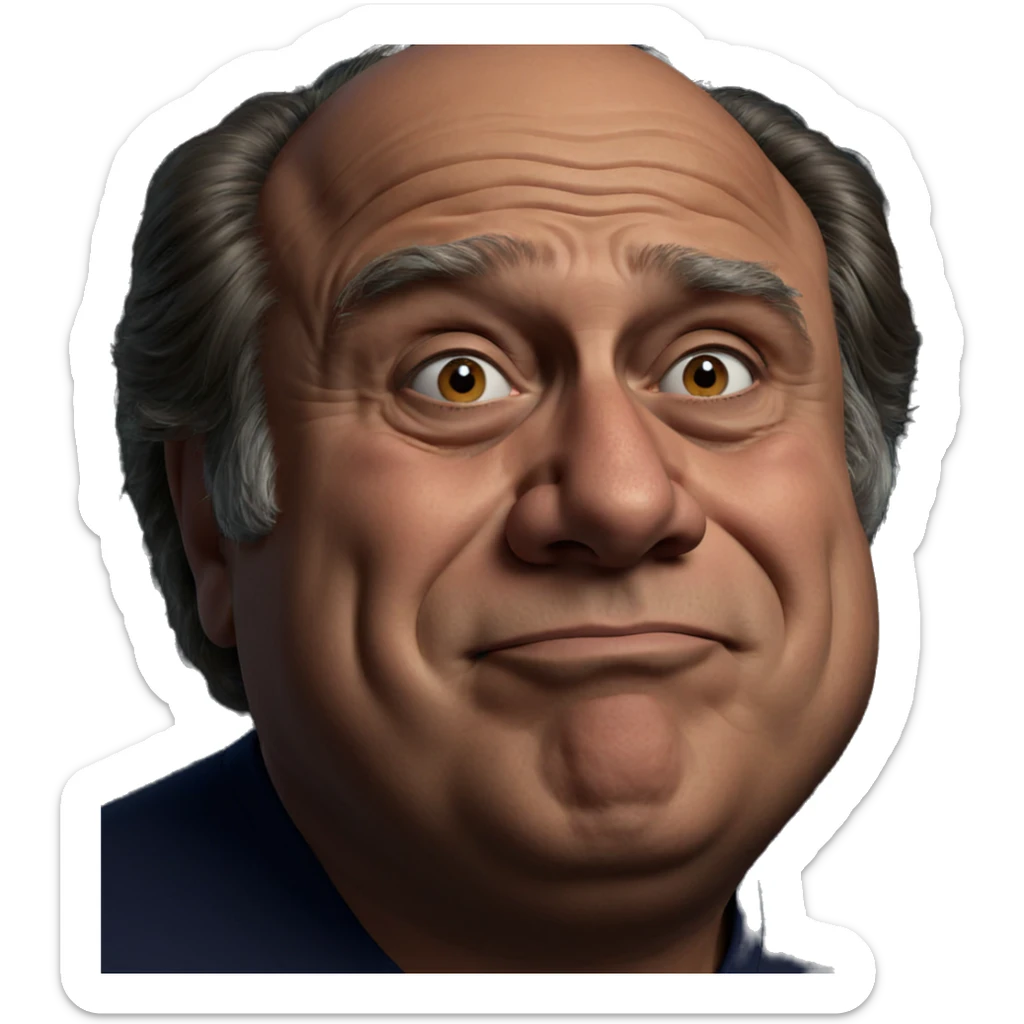 realistic portrait of older boy sticker