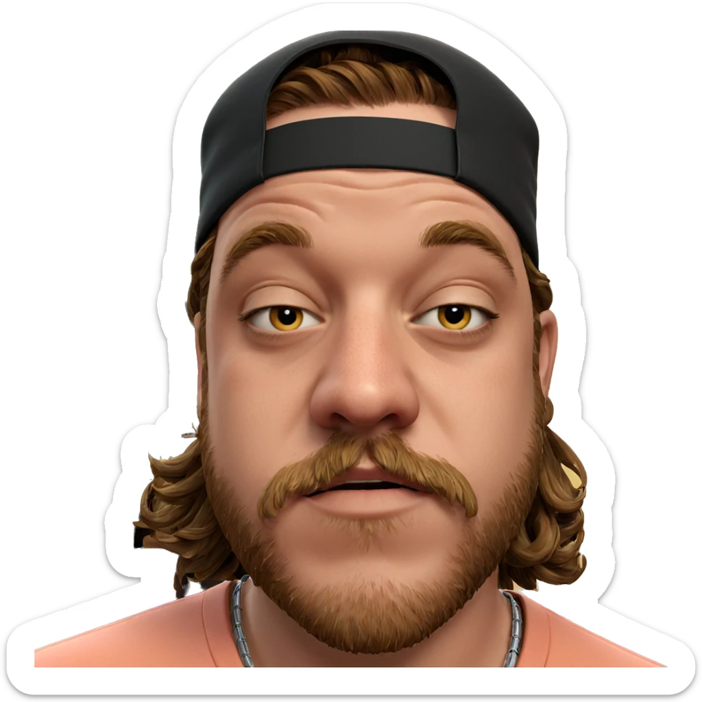 portrait of a young man sticker