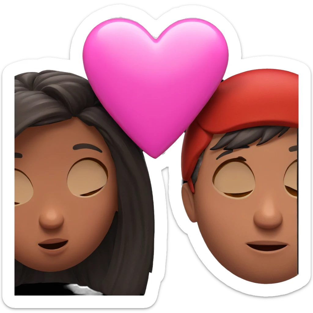 couple in love under stars sticker