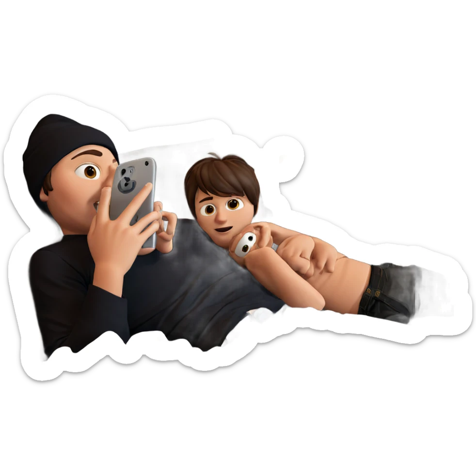 chill vibes on the couch sticker