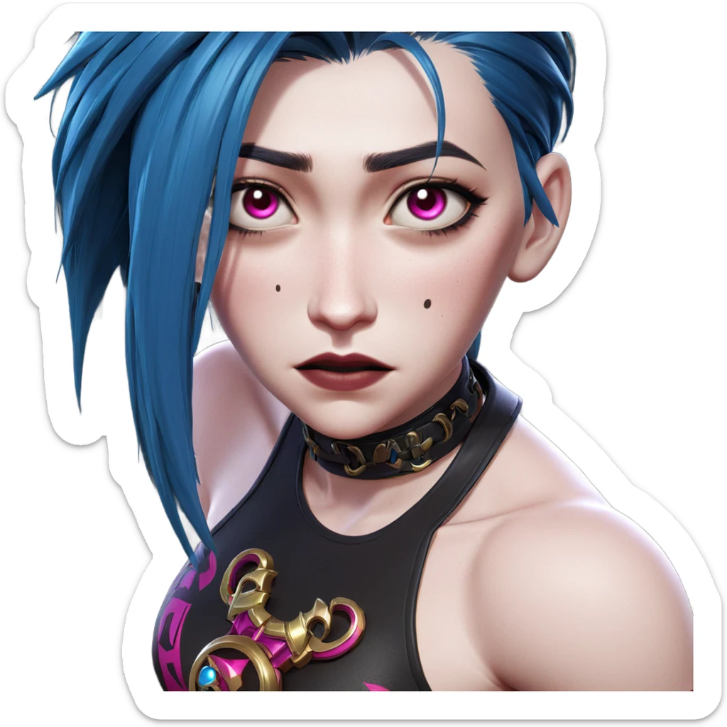 jinx from league of legends sticker