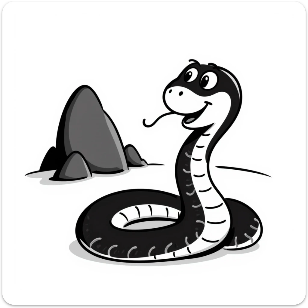 Snake sticker