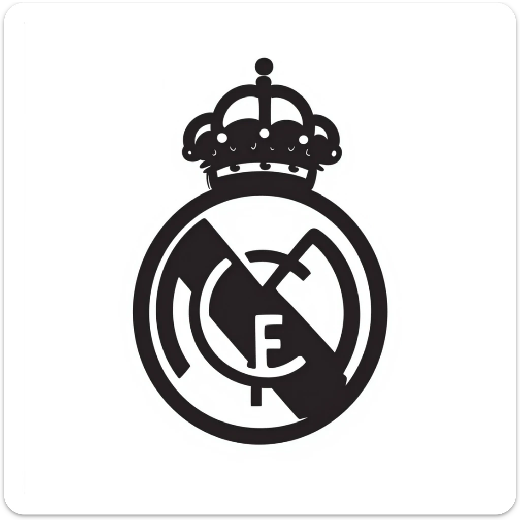 Real Madrid logo sticker